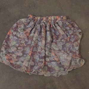 Floral swing skirt with elastic band!